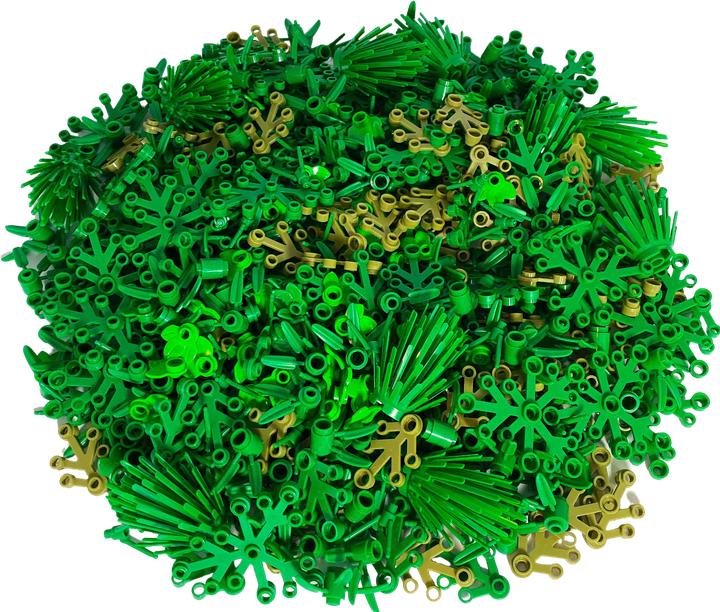 Actual product image LEGO Green stuff mix - plants, leaves - 100 pieces (LEGO Accessories)