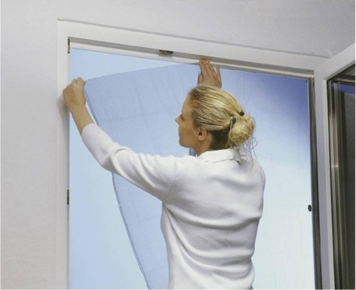 Immagine prodotto tesa Zanzariera COMFORT per finestre, con nastro velcro, autoadesiva, senza forare (170 x 180 cm)