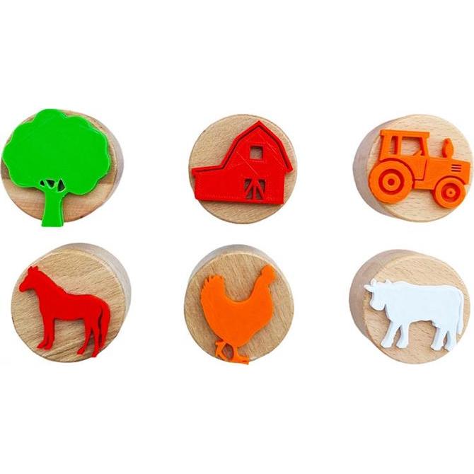 ChildGen Naturholzstempel Bauernhof-Set (59175958)