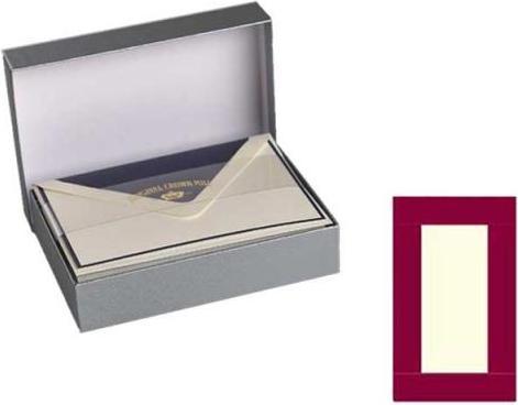 Image du produit Crown Mill Papier à lettres Silverline bordeaux 25pcs (25 pcs)