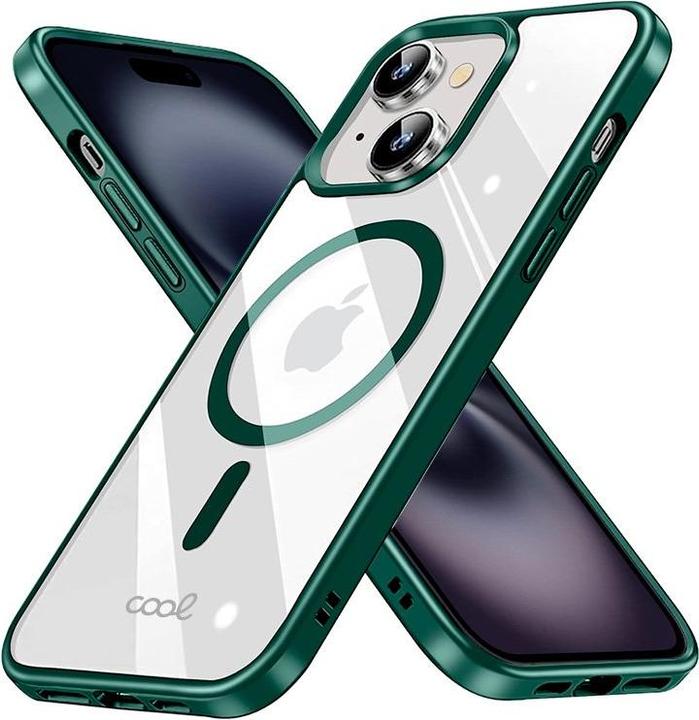 Actual product image Cool Accesorios COOL Case for iPhone 16 Magnetic Green Edge (Apple iPhone 16)