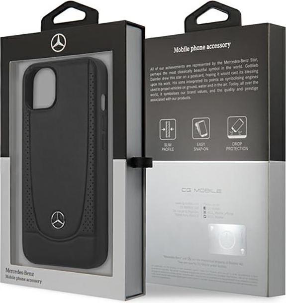 Produktbild Mercedes MEHCP14MARMBK iPhone 14 Plus 6,7" czarny/black hardcase Leather Urban (Apple iPhone 14 Plus)