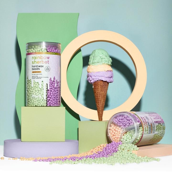 Produktbild Salon Perfect Sliick Heard Wax Beads Rainbow Body Wax Sherbet 425G (1 x, 425 g)