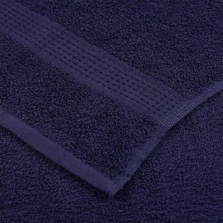Produktbild VidaXL Handtücher 2 Stk. Marineblau 100x200 cm 360 g/m² 100% Baumwolle (100 x 200 cm)