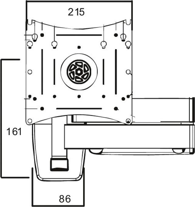 Produktbild Roline LCD/TV-Wandhalterung (Wand, 40", 25 kg)