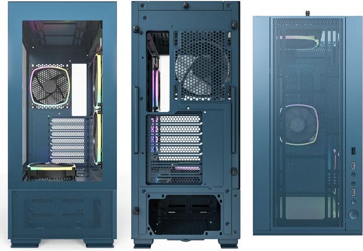 Produktbild Montech SKY TWO, Midi-Tower - blau (ATX, mATX, Mini-ITX)