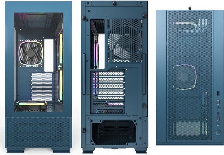 Produktbild Montech SKY TWO, Midi-Tower - blau (ATX, mATX, Mini-ITX)