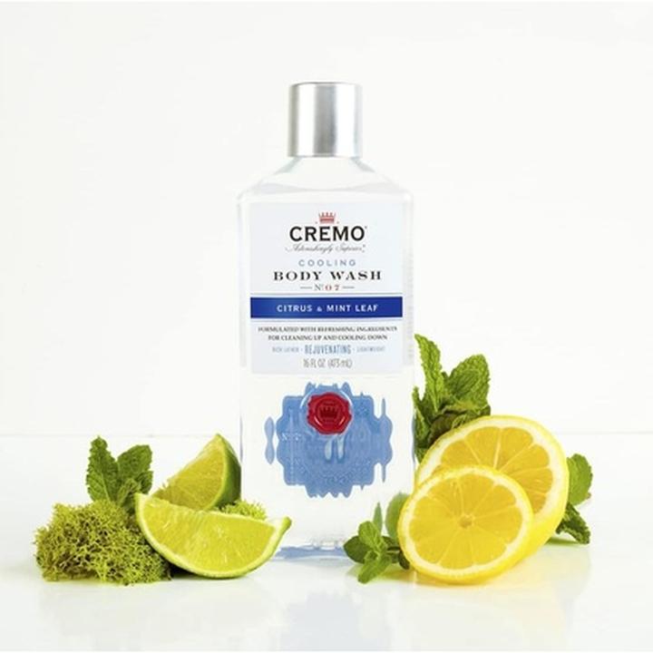 Produktbild Cremo Cooling Body Wash for Men Rejuvenating Citrus and Mint Leaf Shower Gel 473ml (473 ml)
