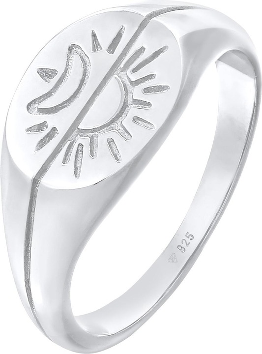 Immagine prodotto Elli Mezzaluna, Anello con sigillo, Sole (52, 925 Argento)