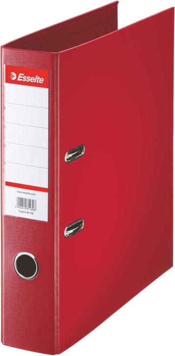 Dymo Plastik-Ordner Standard, DIN A4, 75 mm, rot Einband innen und aussen mit PP-Folie kaschiert (A4, 75 mm, 1 Stk.)