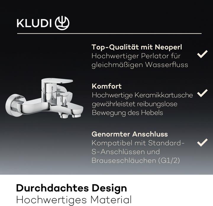 Actual product image Kludi X1 Surface-mounted bath mixer
