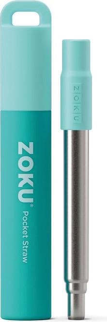 ZOKU Taschentrinkhalm Teal