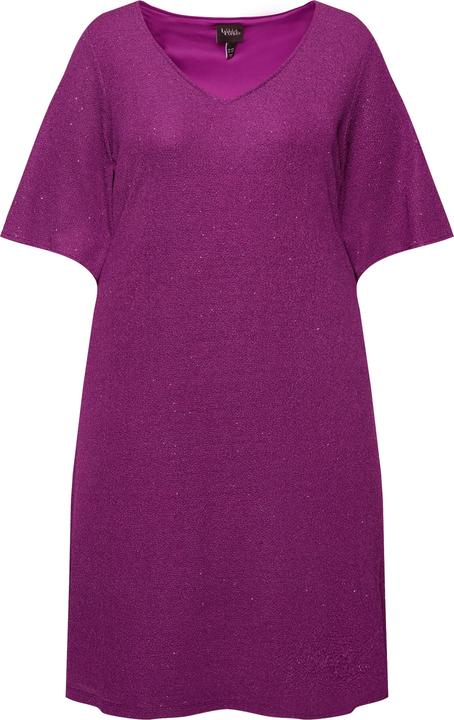 Actual product image Ulla Popken Sparkling 3/4 Sleeve A-Line Dress (50, 52)