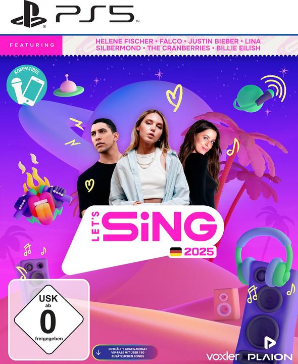 Produktbild Plaion Let's Sing 2025 French Version (PS5, FR)