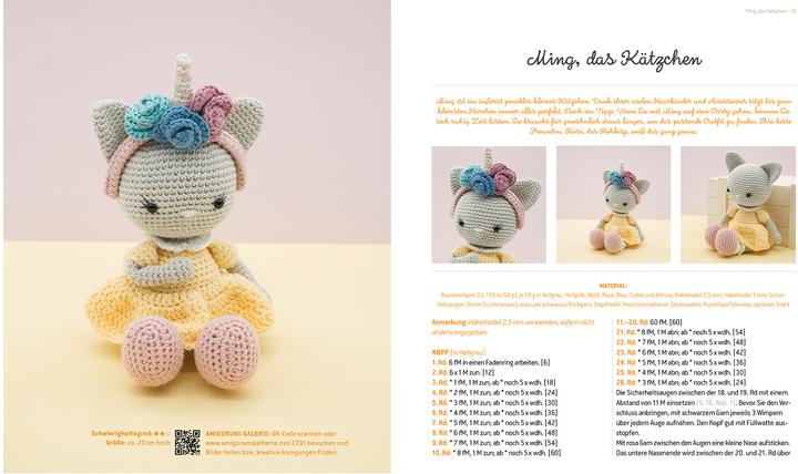Produktbild Tierisch süsse Häkelfreunde – I love Pastell (Deutsch, Erinna Lee, 2020)