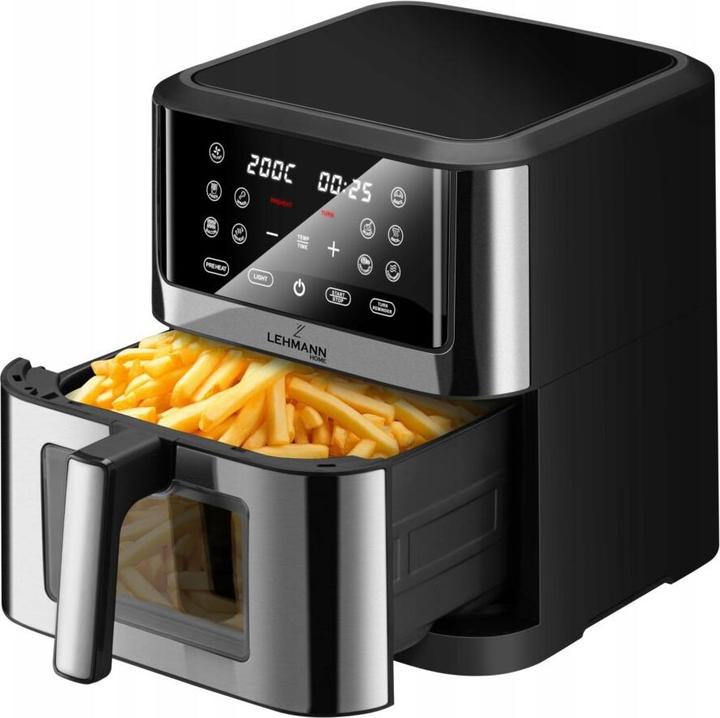Produktbild Lehmann Heissluftfritteuse Air Fryer ‎LHODF-1435 mit Sichtfenster, 12 Programmen & Timer