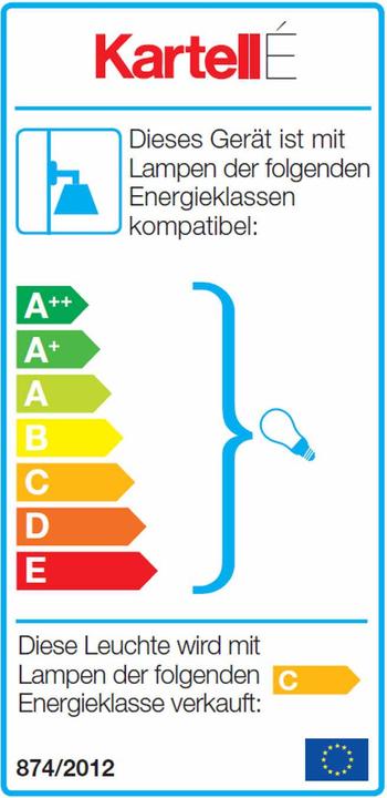 Energie-Label Kartell É Led Wandleuchte (E14)