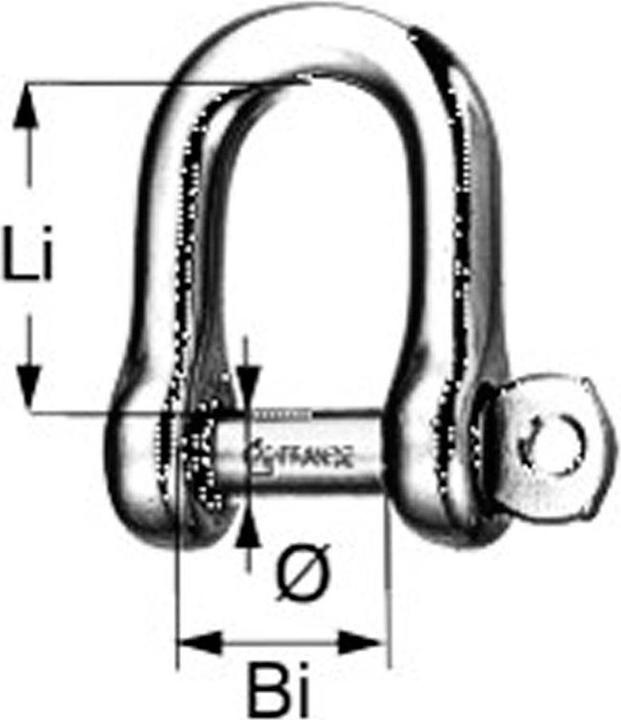 Produktbild Wichard WI-Schäkel D-Form lang