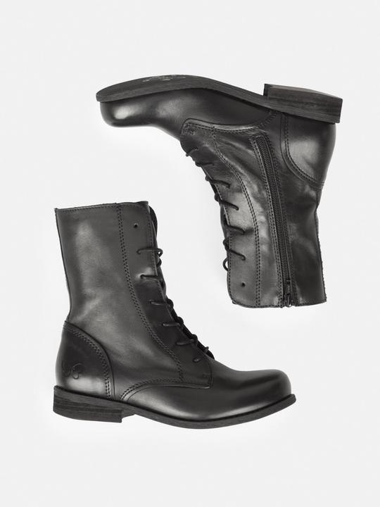 Immagine prodotto Felmini Stivale stringato Wide Fit W103 in vera pelle, con zip interna e tacco basso. (42)