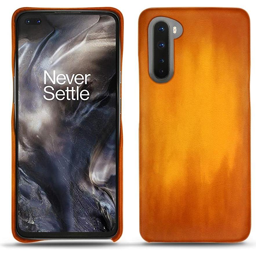 Thumbnail - Noreve Lederschutzhülle (OnePlus Nord), Smartphone Hülle, Orange
