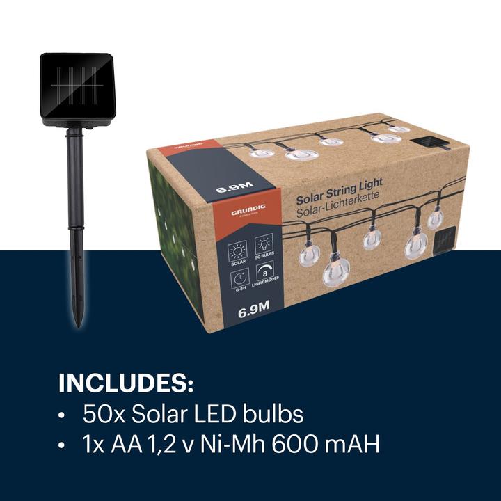 Image du produit Grundig Solar Lichterkette 50led
