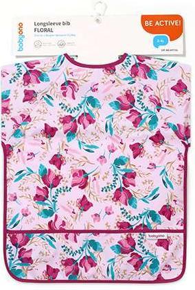 Immagine prodotto Babyono Bavaglino con maniche lunghe Floral 2-4 anni (24 Mesi)