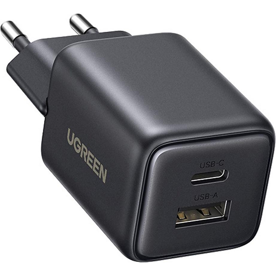 Ugreen - Wall Charger X514 (65737) - Type-C, USB, GaN, Fast Charger, 20W - Black (20 W), Caricatore USB, Nero