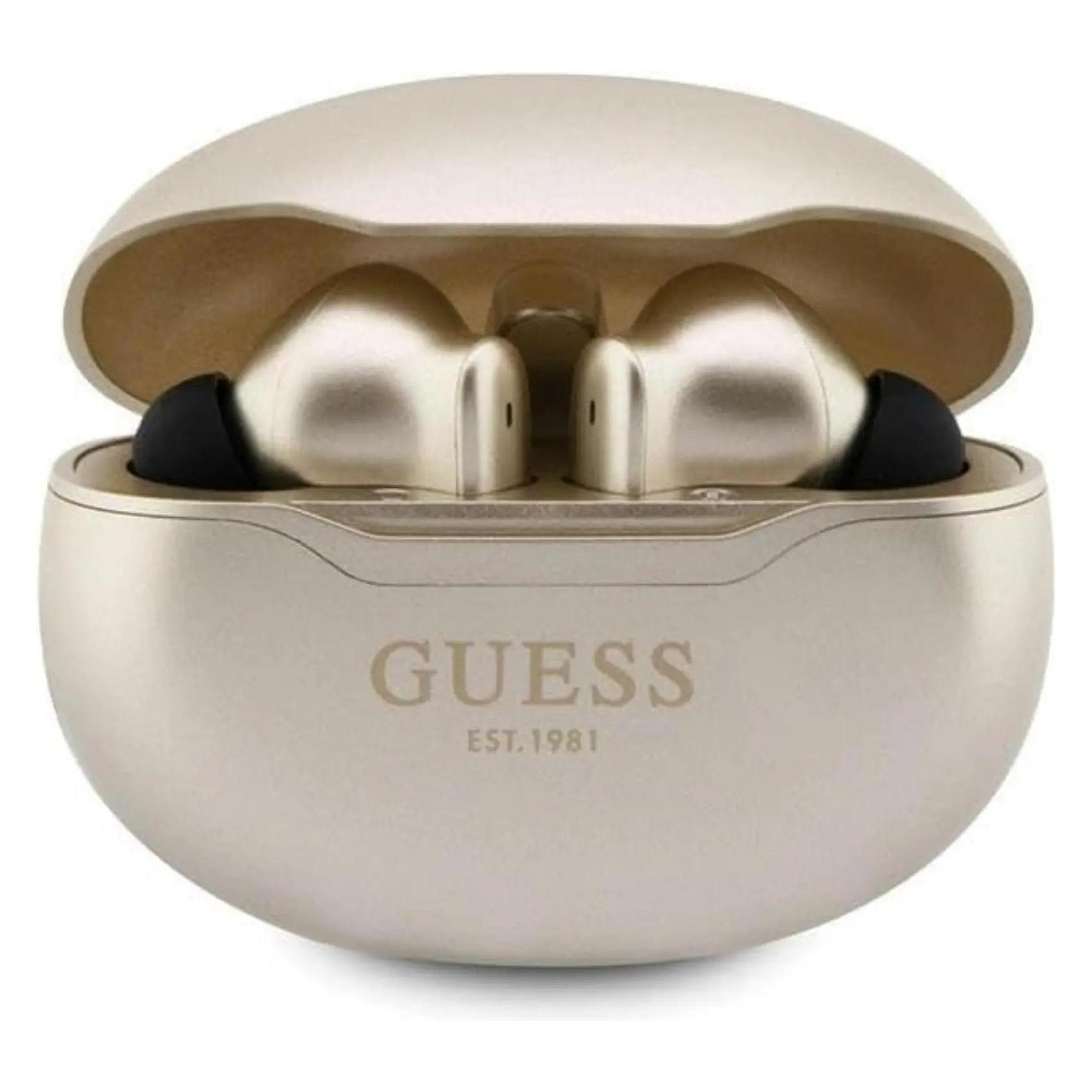 Guess Słuchawki Bluetooth GUTWST50ED Tws + Stacja Dokująca Złoty/gold Classic Est (6 h, Kabellos), Kopfhörer, Gold