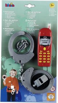 Actual product image Theo Klein Police set On map
