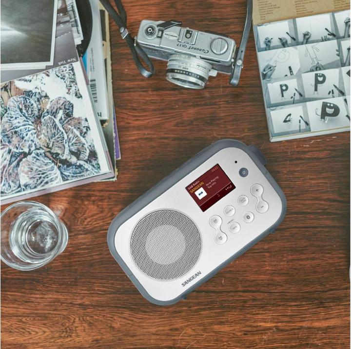 Produktbild Sangean DPR-42BT WHITE-STONE BLUE (DAB+, KW, Bluetooth)