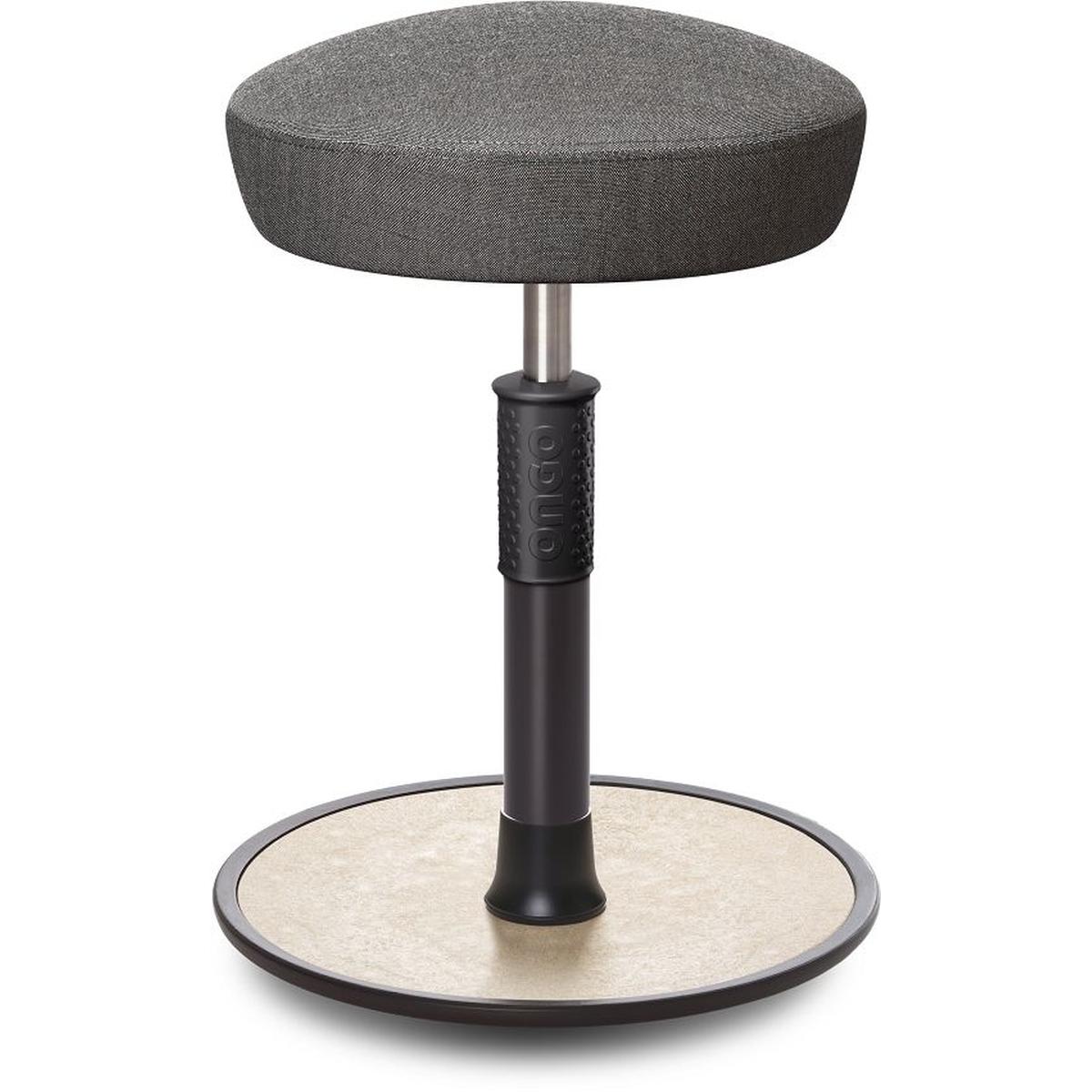 Ongo, Bürostuhl, Sitz- Stehhocker Free Regular Hutsitz kvadrat Remix Salz&Pfeffer schw. /creme