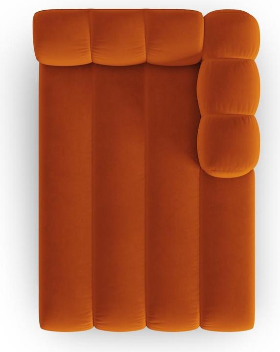 Image du produit Micadoni Velours Méridienne Droite, "Lupine", 2 Places, 117x177x70Fabriqué en Europe (Recamière)