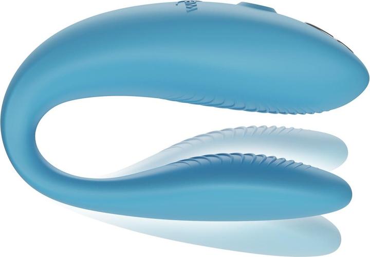 Actual product image We-Vibe Sync Go Remote Control Rechargeable Clitoral and G-Spot Vibrator (Blue)
