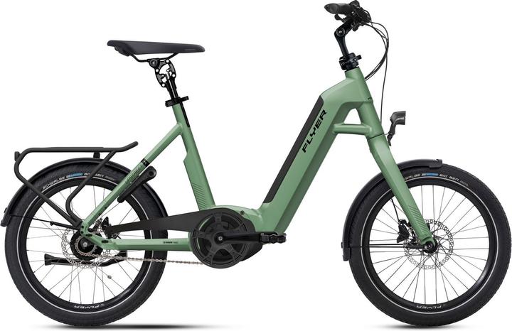 Actual product image Flyer E-bike Upstreet1 5.40 Bosch Active Line Plus 50Nm/500Wh/36V One size Comfort 20 inch Anthraci