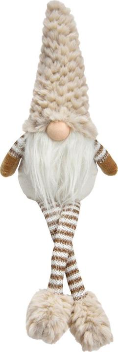 G. Wurm Pouf de bord Lutin en textile beige (L/H/P) 12x40x8cm