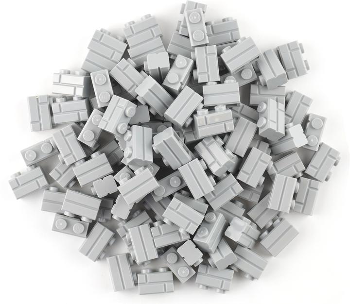 Produktbild LEGO Mauersteine Hellgrau 1x2 - Mauersteine Bricks Classic Basis - 98283 Stückzahl 500x (98283, LEGO Zubehör)