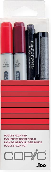 Produktbild Copic Doodle Pack Red (4x)