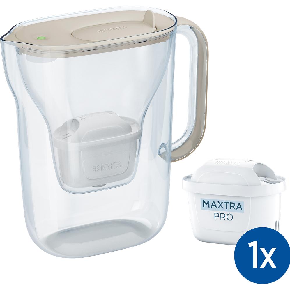Brita Style Essential include 1x cartuccia filtrante Maxtra Pro, Caraffa filtrante, Beige