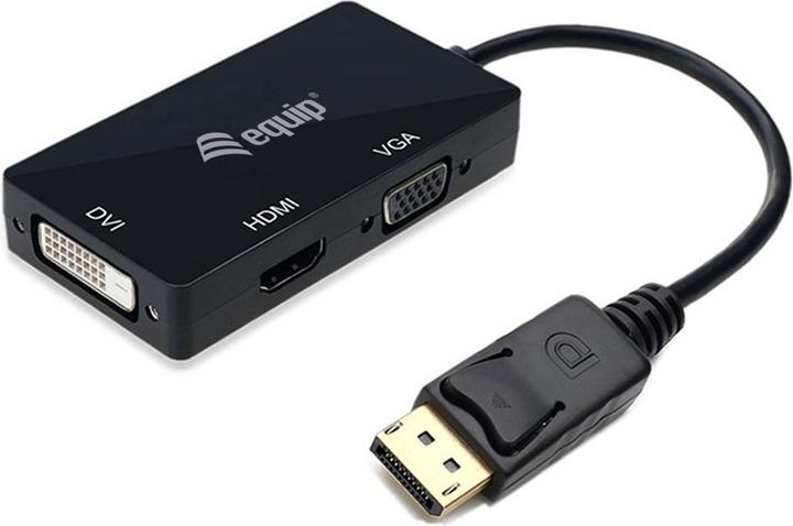 Immagine prodotto equip Adattatore Displayport->HDMI/VGA/DVI St/Bu (DVI, HDMI)