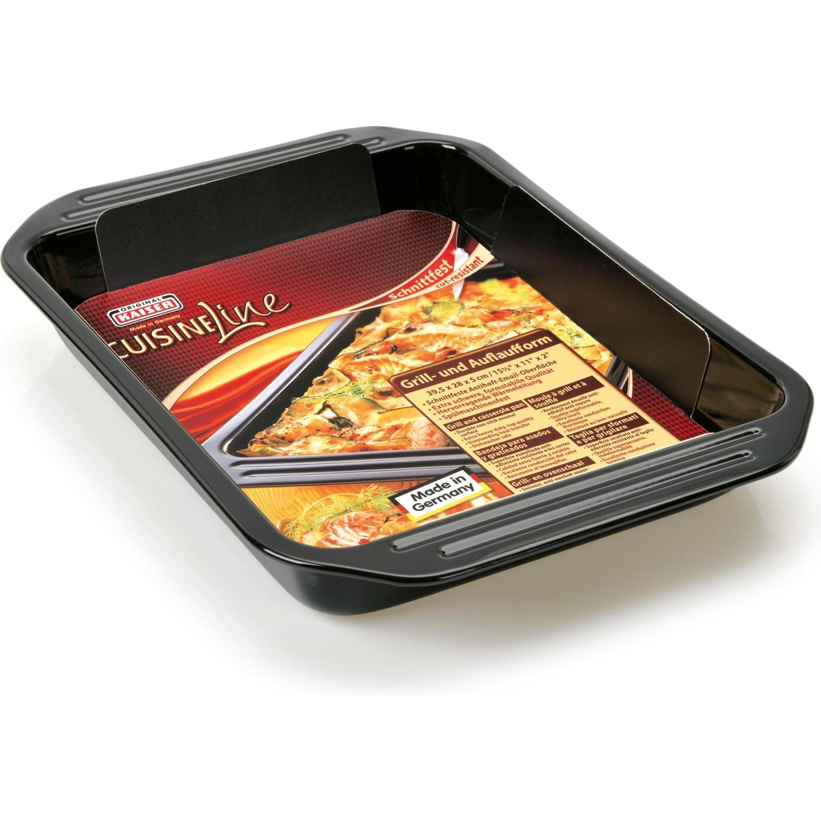 Thumbnail - Kaiser Grill-/ Auflaufform 39,5 x 28x 5 cm Inspiration, Auflaufform, Schwarz