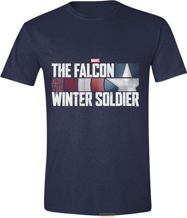 Death Note The Falcon and the Winter Soldier T-Shirt Action HR Logo Navy Grösse XL (XL)