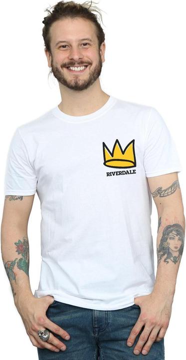 Actual product image Riverdale Mens Crown Breast Print T-Shirt (5XL)