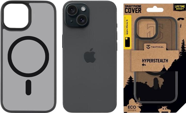 Actual product image Tactical MagForce Hyperstealth Cover for iPhone 15 Asphalt (Apple iPhone 15)