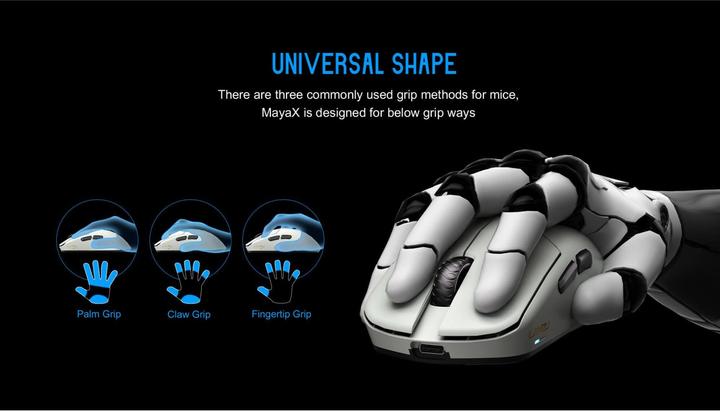 Image du produit Lamzu Maya X Gaming Maus - Cloud White (Sans fil, Filaire)