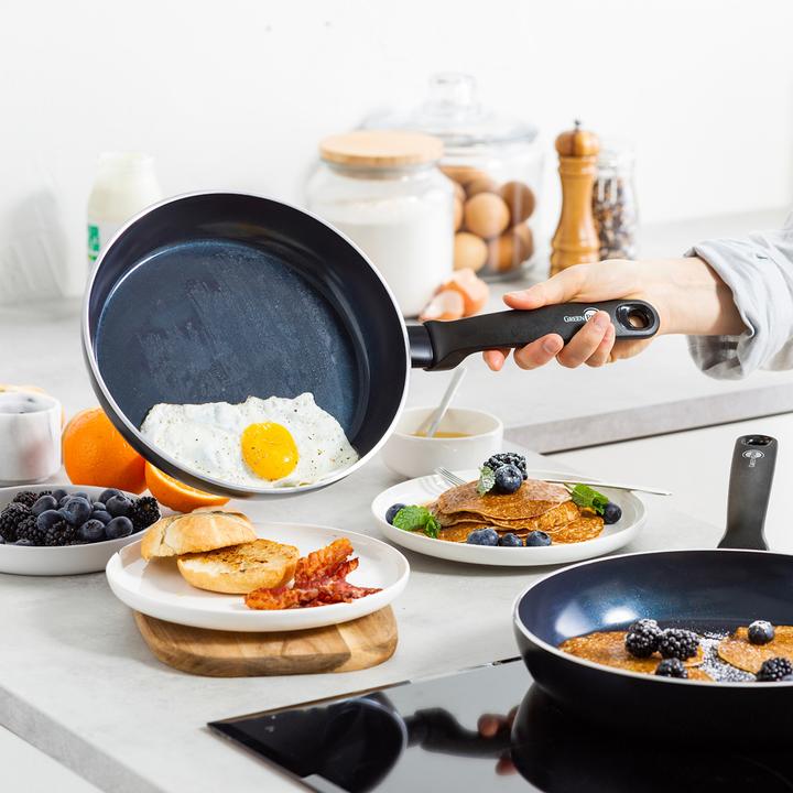 Produktbild Greenpan Torino Keramische koekenpannenset 24 + 28 cm (Pfannenset + Topfset, Aluminium)