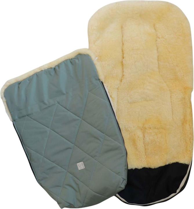 Actual product image Kaiser Baby Kaiser Lammfell Fusssack Coosy, salbei green/grey