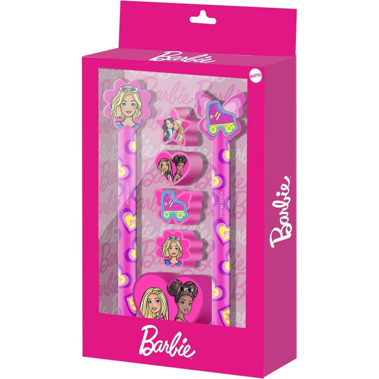 Karactermania, Pastelli, Pack of Gel Pen + Eternal Pencil + 4 Erasers + Sharpener Mix (1 x)