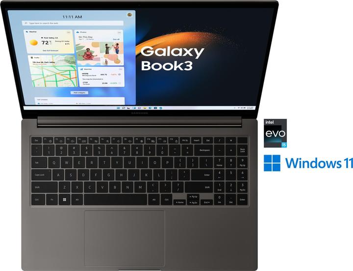 Actual product image Samsung Galaxy Book3 (15.60", Intel Core i5-1335U, 16 GB, 512 GB, DE)