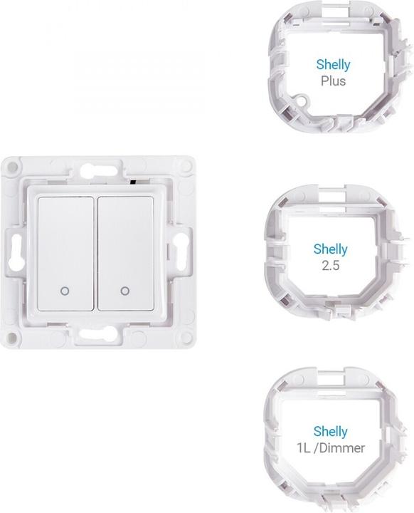 Actual product image Shelly Wall switch 2 - white