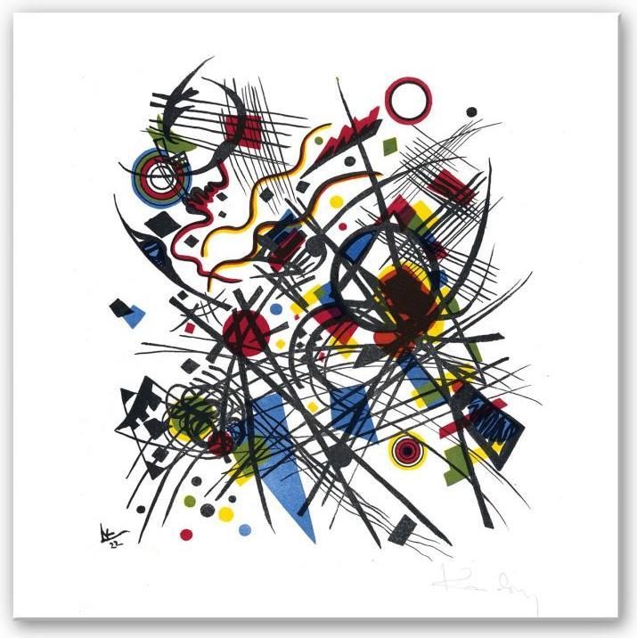 Immagine prodotto Trenddeko Kandinsky - Litografia per il portafoglio Bauhaus (50 x 50 cm)